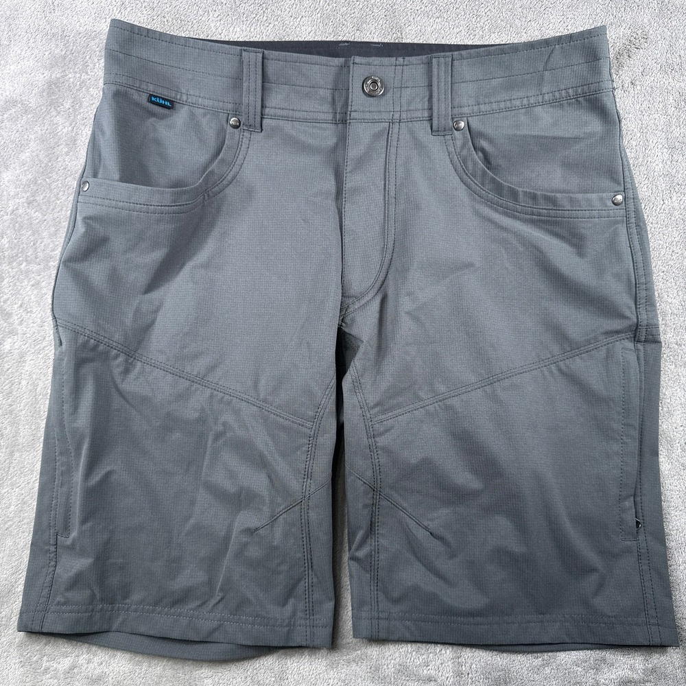 KUHL Renegade Shorts Mens 34 Gray Hiking Outdoor Cargo Pockets 5230